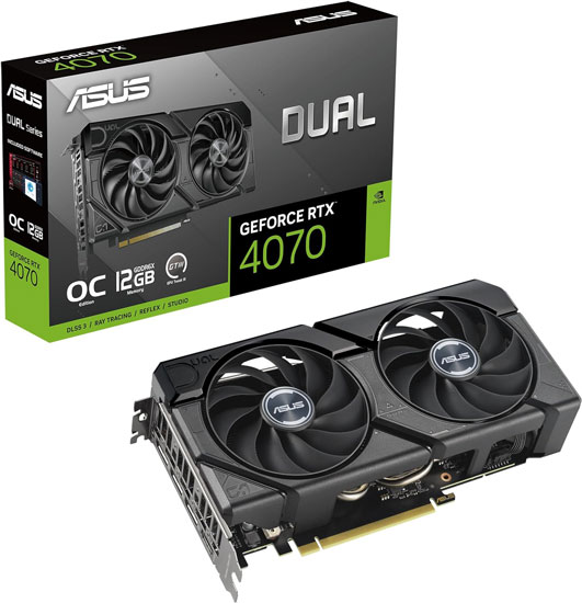 Asus nVidia GeForce RTX 4070 12GB DUAL-RTX4070-O12G-EVO