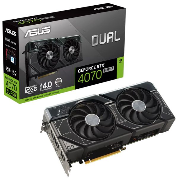 Asus nVidia GeForce RTX 4070 SUPER 12GB DUAL-RTX4070S-12G 192bit GDDR6X