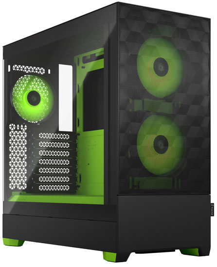 Fractal Design Pop Air RGB Green Core TG Clear Tint, FD-C-POR1A-04