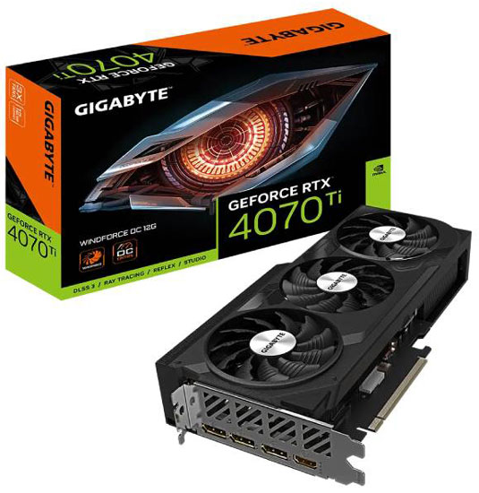 Gigabyte nVidia GeForce RTX 4070 Ti 12GB 192bit GV-N407TWF3OC-12GD