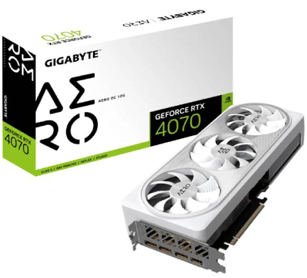Gigabyte nVidia GeForce RTX 4070 AERO 12GB GV-N4070AERO OC-12GD