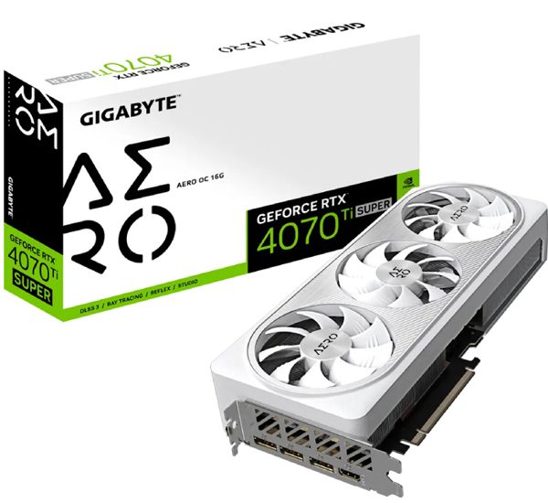 Gigabyte nVidia GeForce RTX 4070 Ti SUPER AERO OC 16GB GV-N407TSAERO OC-16GD