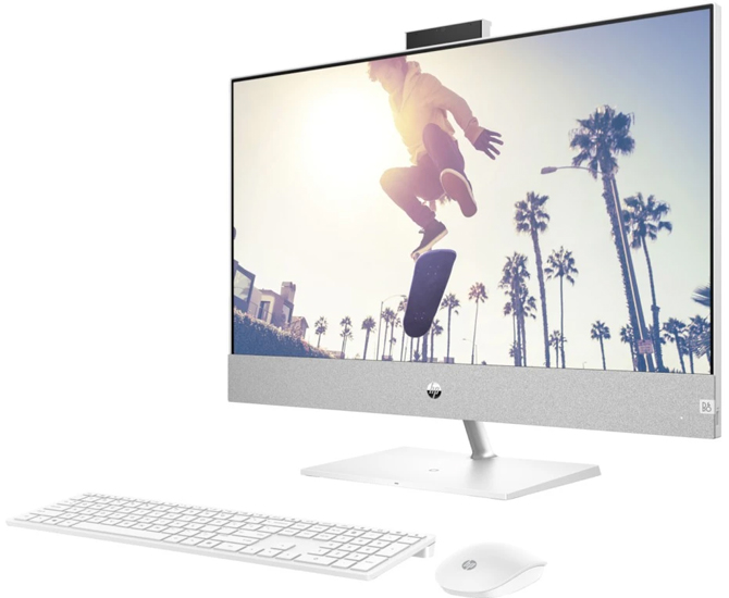 Hp Pavilion 27-ca0010ny AiO/DOS/27in QHD AG IPS/Ryzen 7-5700U/16GB/512GB/WiFi/3g/bela 9R4R1EA
