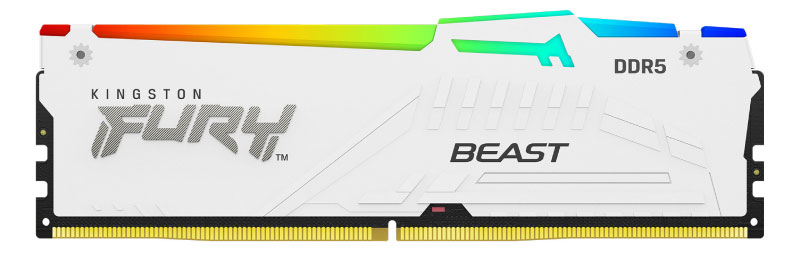KINGSTON DDR5 32GB 6400MT/s KF564C32BWA-32 FURY Beast White RGB XMP