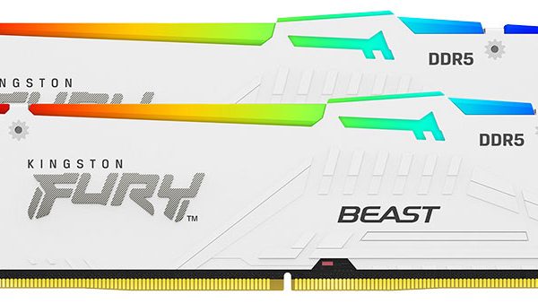 Kingston DDR5 64GB 5600MT/s KF556C36BWEAK2-64 2x32GB kit Fury Beast RGB White Expo