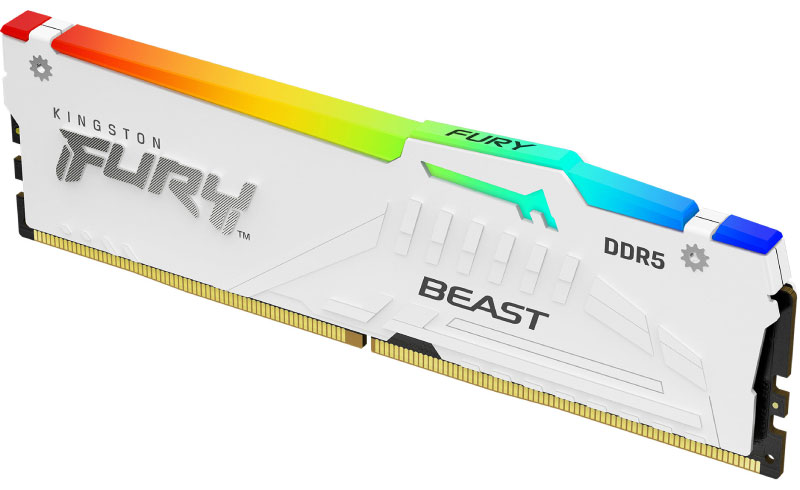 KINGSTON DDR5 32GB 6000MT/s KF560C40BWA-32 Fury Beast White RGB XMP