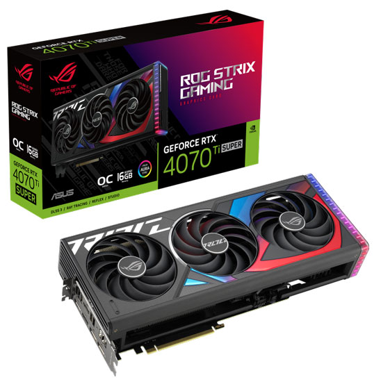 Asus nVidia GeForce RTX 4070 Ti  ROG-STRIX-RTX4070TIS-O16G-GAMING 16GB GDDR6X