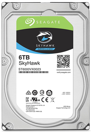 Seagate 6TB ST6000VX0003 Sata III 3.5  256MB  SkyHawk Surveillance