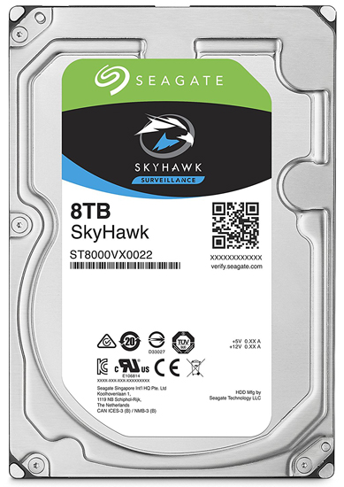 Seagate 8TB ST8000VX0022 Sata III 3.5 256MB SkyHawk Surveillance