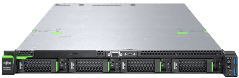 Server Fujitsu RX1330 M5/Intel Xeon 2334 4C 3.40GHz/32GB/4SFF/NoHDD/NoODD/500W/1U Rack/1Y VFY:R1335SX032IN