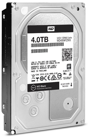 WD 4TB WD4004FZWX Sata III 7200 128MB Caviar Black