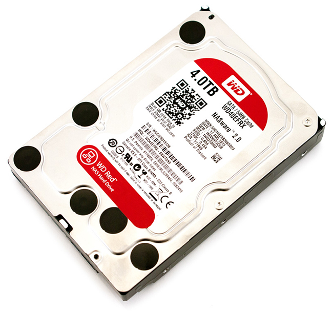 WD 4TB WD40EFRX Red, 3.5in, 64 MB, 5.400 rpm