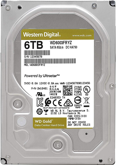 WD 6TB WD6003FRYZ 7200rpm 256MB Gold Sata III 3.5in