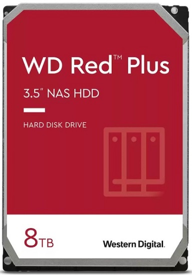 WD 8TB WD80EFZZ Red Plus NAS Sata III 128MB 5640 rpm 3.5in