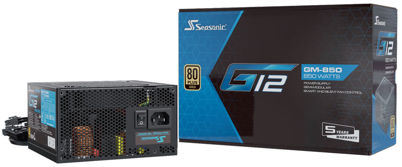 Seasonic 850W G12-GM-850, 80+ Gold 31176