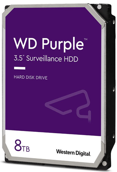 WD 8TB WD84PURZ Purple 3.5 Sata III 128MB IntelliPower