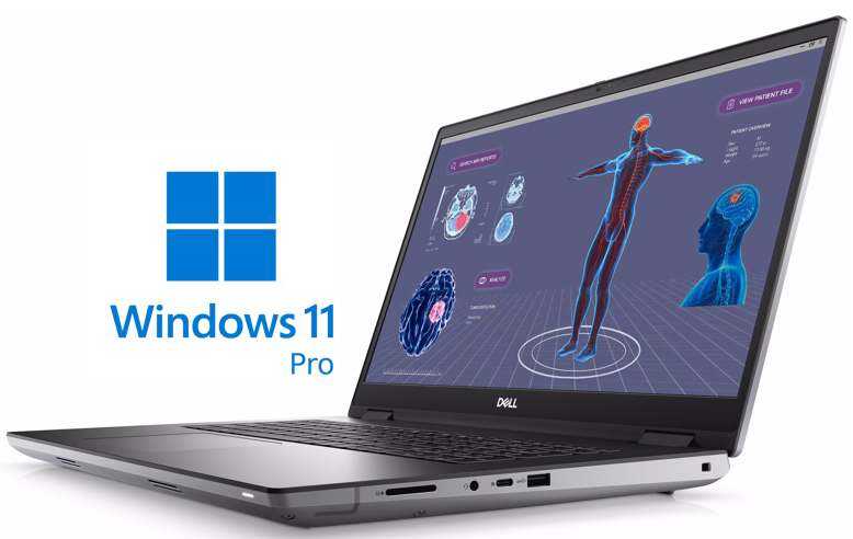 Dell Precision M7780 17.3 in FHD 500nits i9-13950HX 32GB 1TB SSD RTX 3500 12GB Back  NOT22419