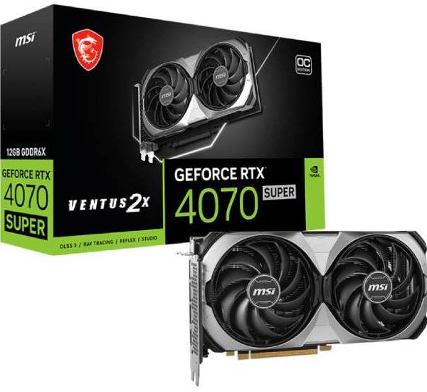 Msi nVidia GeForce RTX 4070 12GB RTX 4070 SUPER 12G VENTUS 2X OC