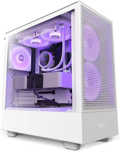 Nzxt H5 Flow RGB Gaming belo CC-H51FW-R1