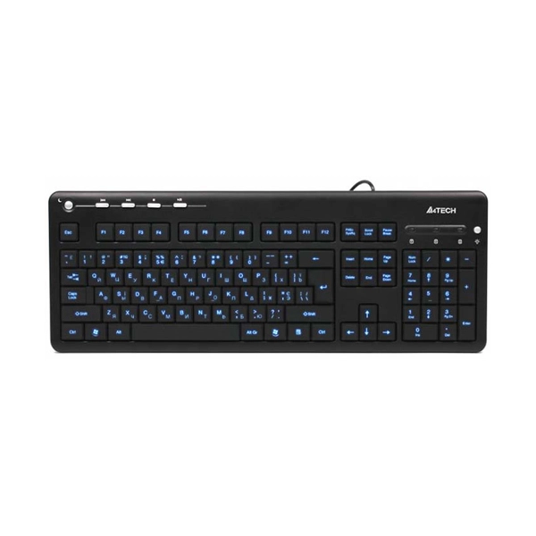 A4 tech KD-126-1 X-Slim LED BlackLight USB US crna tastatura