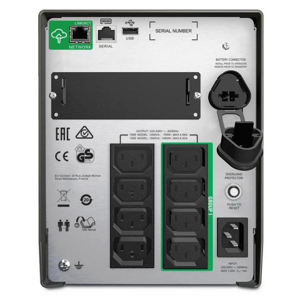 Alternative view of APC 1500VA/1000W SMT1500IC SmartConnect