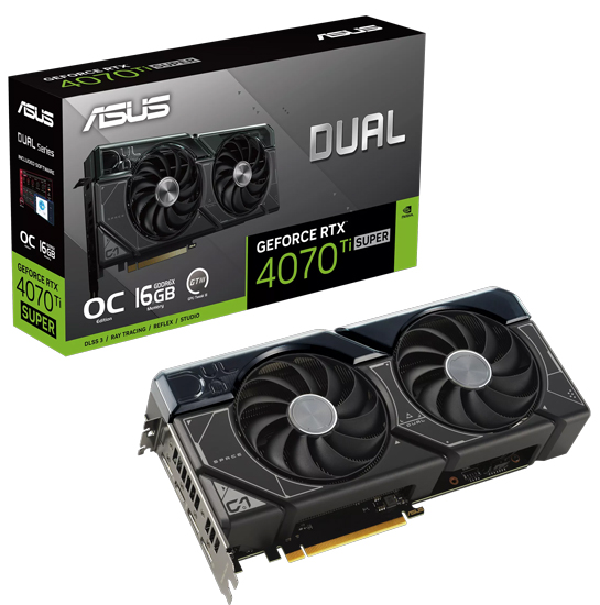 Asus nVidia GeForce RTX 4070 Ti SUPER DUAL-RTX4070TIS-O16G 16GB 256bit