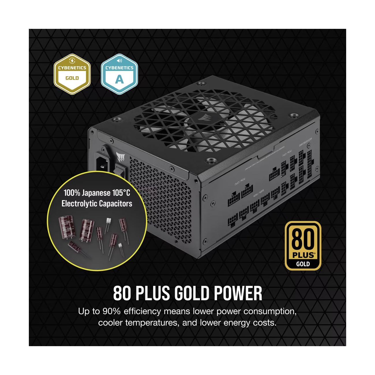Corsair 1000W SHIFT RM1000x ATX 80+ Gold crna CP-9020253-EU - Slika 9