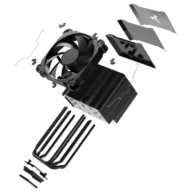 Jonsbo HX6250 Black PWM TDP250, 14cm fan CPU Cooler - Slika 11