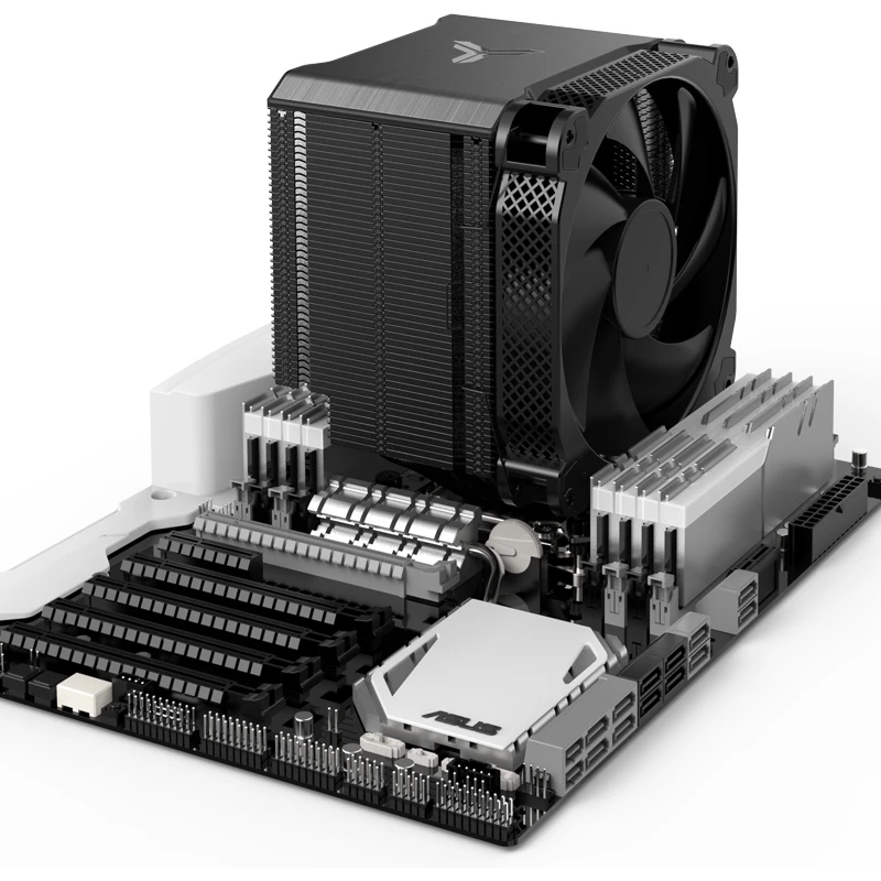 Jonsbo HX6250 Black PWM TDP250, 14cm fan CPU Cooler - Slika 15