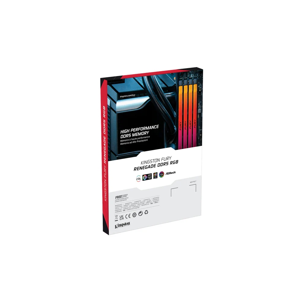 KINGSTON DDR5 16GB 7600MT/s KF576C38RSA-16 FURY Renegade Silver RGB XMP - Slika 3