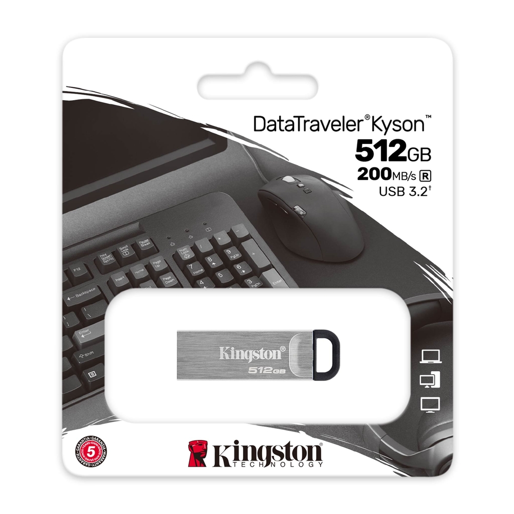 Kingston 512GB DTKN/512GB DataTraveler Kyson USB 3.2 sivi  USB01271 - Slika 2