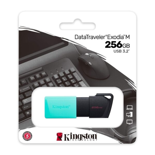 Alternative view of Kingston 256GB DataTraveler Exodia M USB 3.2 Gen1 DTXM/256GB  USB01201
