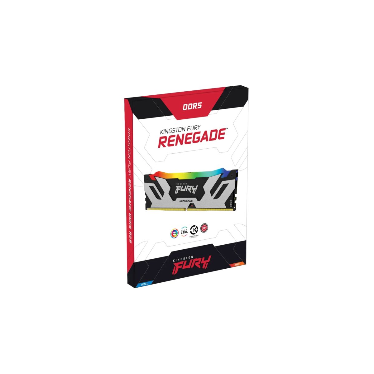 Kingston DDR5 32GB 6400MT/s KF564C32RSA-32 FURY Renegade Silver RGB XMP - Image 4