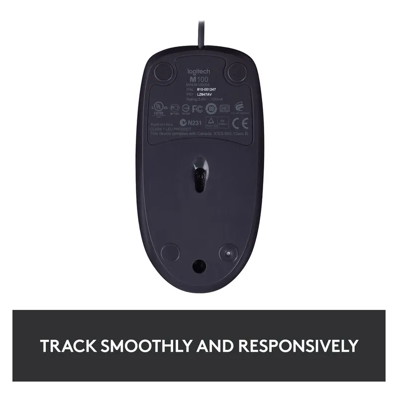 LOGITECH B100 Optical USB crni - Slika 4