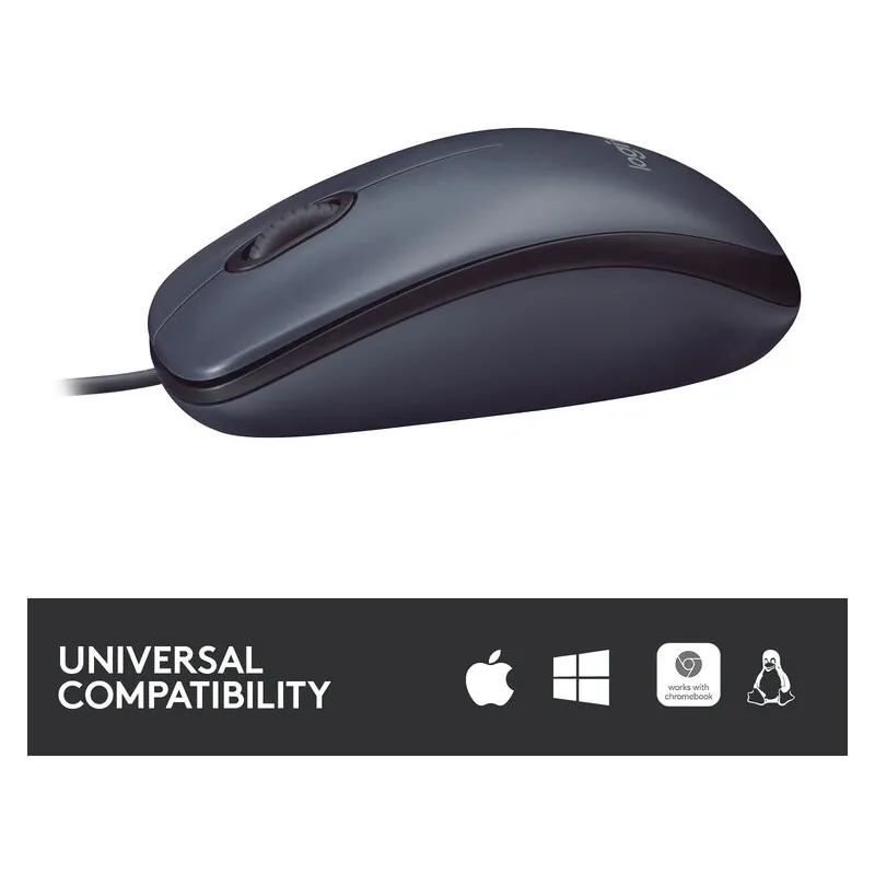 LOGITECH B100 Optical USB crni - Slika 6