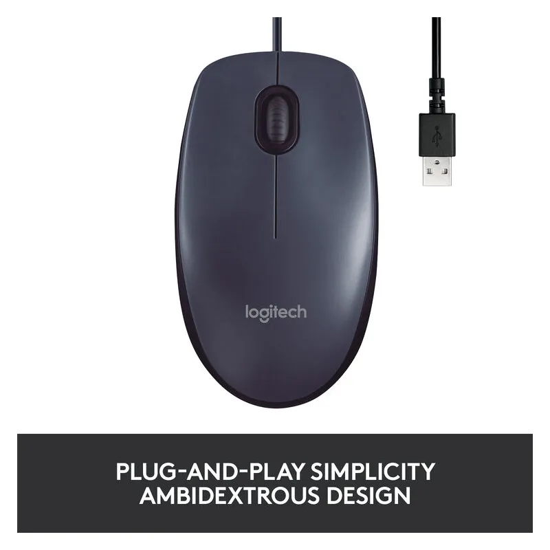 LOGITECH B100 Optical USB crni - Slika 7