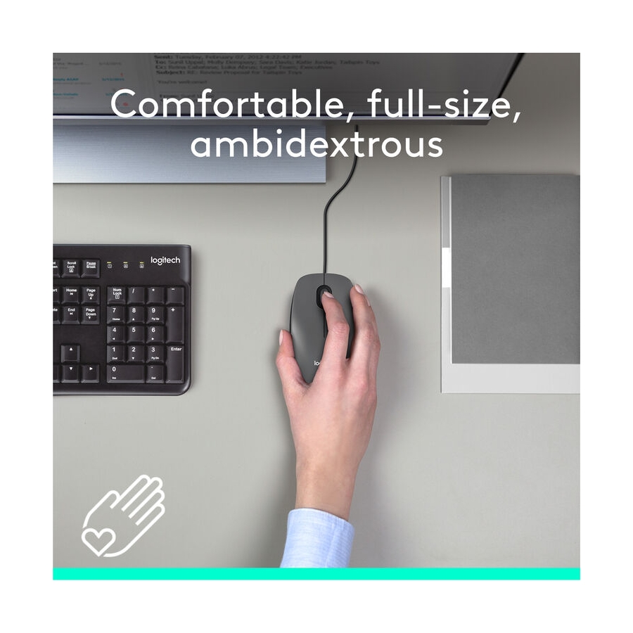 LOGITECH M100 Black USB - Slika 3