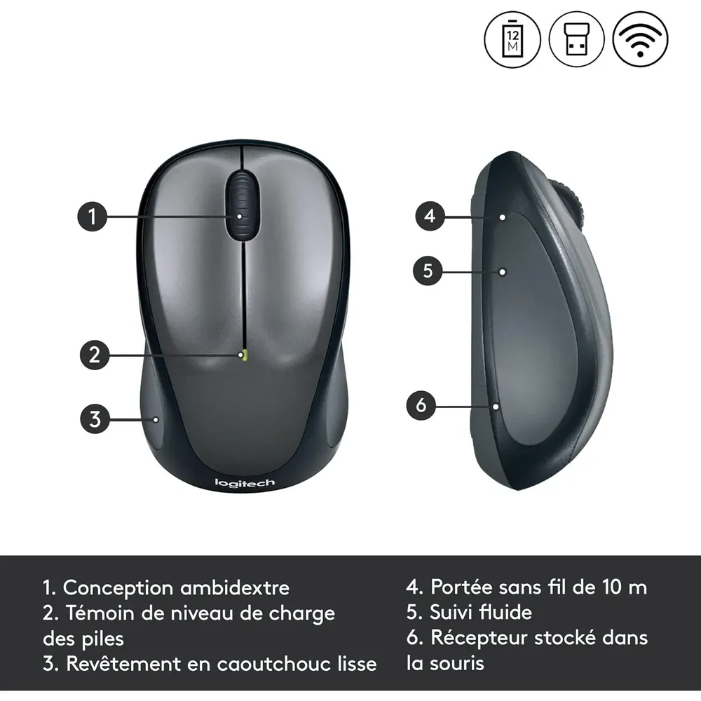 LOGITECH M235 wireless black - Slika 3