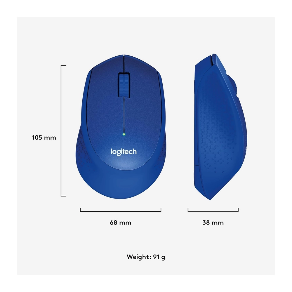 LOGITECH M330 Silent Plus Wireless plavi - Slika 3