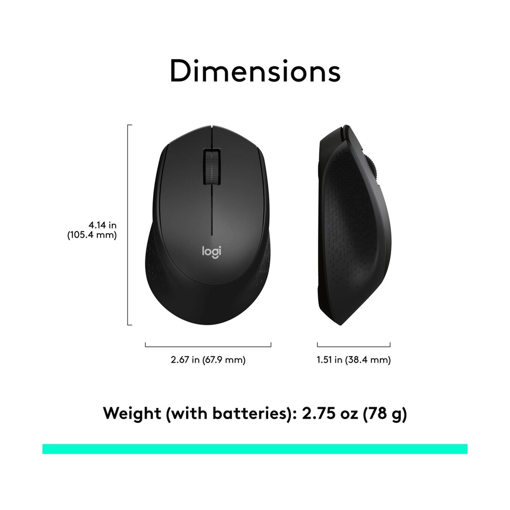 LOGITECH M330 Silent Plus Wireless Black - Slika 3
