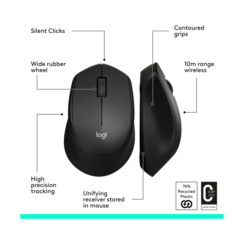 LOGITECH M330 Silent Plus Wireless Black - Slika 4