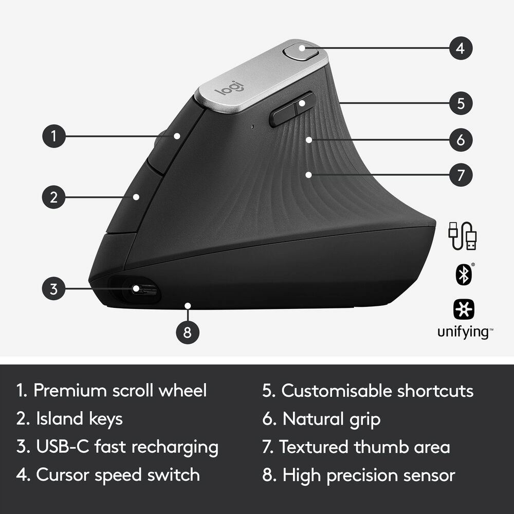 LOGITECH MX Vertical Wireless - Slika 5