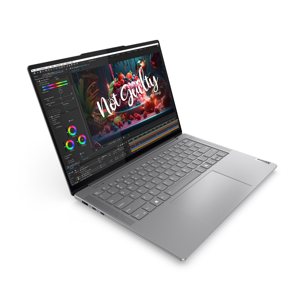 Lenovo 83E2004HYA Yoga Pro 7 14IMH9 (Luna Grey, Aluminium) 14-Core Ultra 5 125H 4.5GHz/18MB 32GB DDR5 1TB-NVMe 14.5in 3K (3072x1920) IPS TOUCH 400n 120Hz sRGB DolbyVision GL WC-1080p-IR Intel-ARC-Graphics WiFi A/XBT5.3 Backlite TB4 73Wh 1.59kg DOS - Slika 2