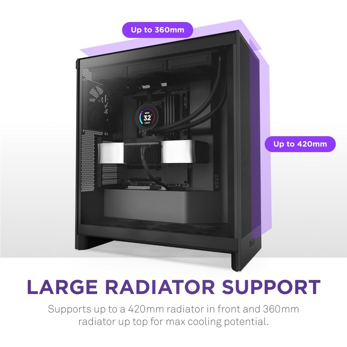 Nzxt H7 Flow crno CM-H72FB-01 - Image 6