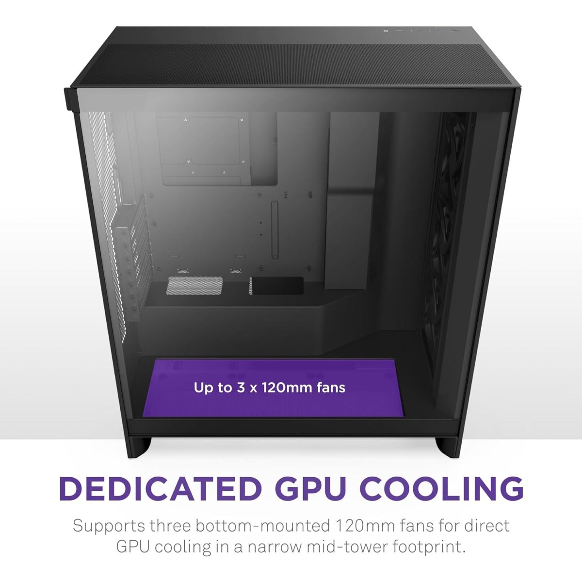Nzxt H7 Flow crno CM-H72FB-01 - Image 9