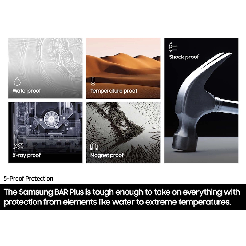 SAMSUNG 128GB MUF-128BE3 BAR Plus USB 3.1 srebrni - Slika 3