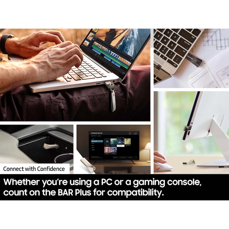 SAMSUNG 128GB MUF-128BE3 BAR Plus USB 3.1 srebrni - Slika 6