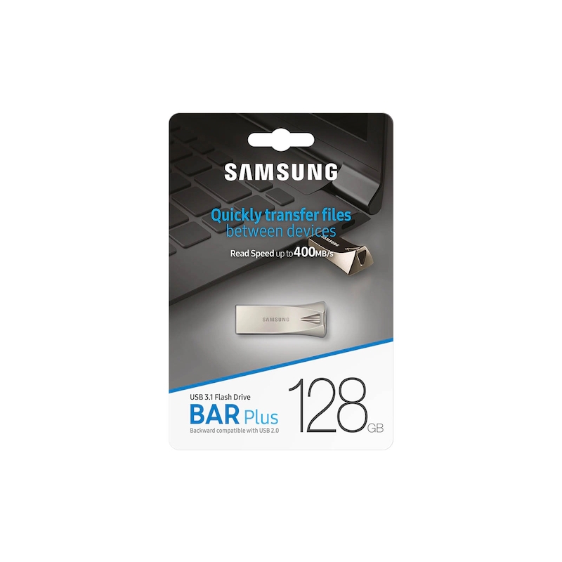 SAMSUNG 128GB MUF-128BE3 BAR Plus USB 3.1 srebrni - Slika 8