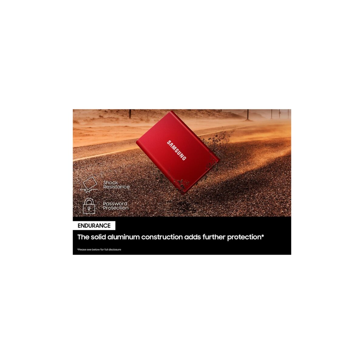EXT-SSD 2TB Samsung MU-PC2T0R Portable T7 crveni - Image 3