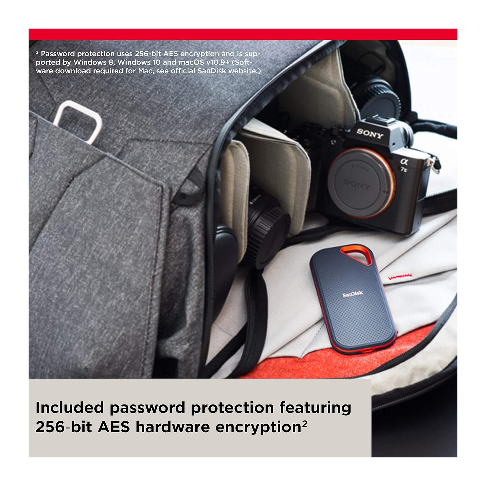 EXT 1TB Sandisk SDSSDE81-1T00-G25 Extreme PRO Portable USB 3.2 Gen 2x2 - Slika 2